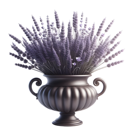 AI Lavender Vase  3D Icon