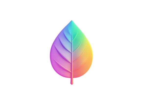 AI Leaf  3D Icon