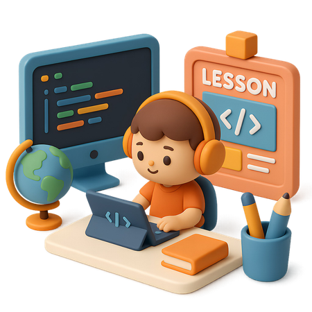 AI Lección de codificación para estudiantes  Imagen