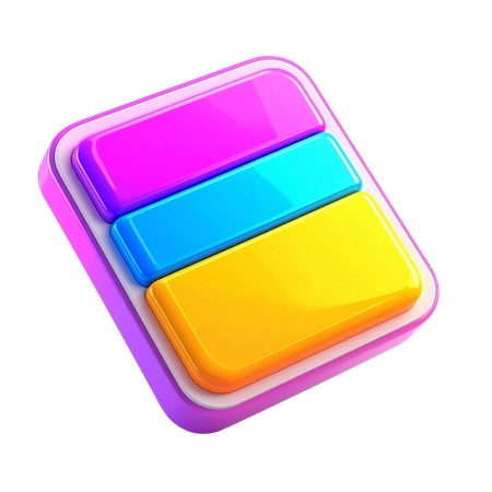 AI Magnetic Tiles  3D Icon