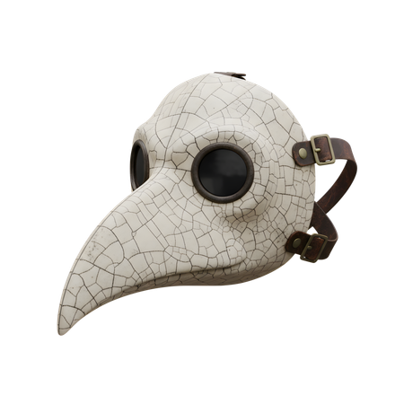 AI Máscara de Doutor da Peste com Porcelana Rachada  Imagem