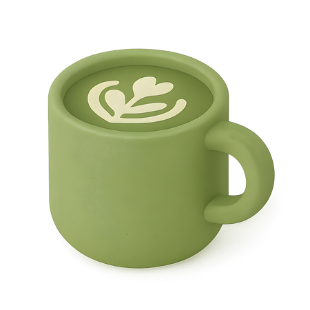 AI Matcha Latte Art  3D Icon