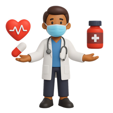 AI Médico dando receita de remédio  Imagem