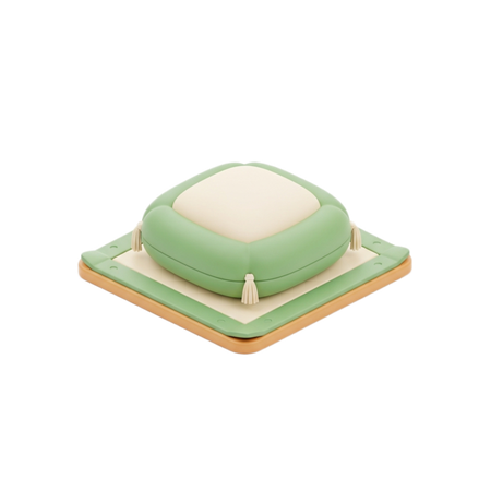 AI Meditation Pillow and Mat for Mindfulness  3D Icon