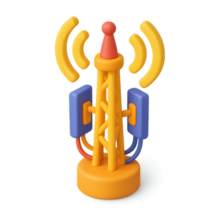 AI Mobilfunkantenne  3D Icon