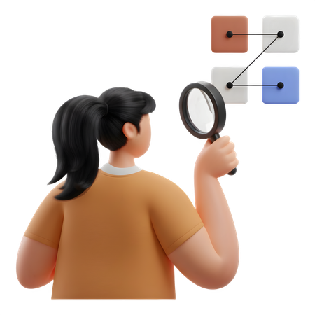 AI Mulher de negócios com algoritmos de correção  Imagem