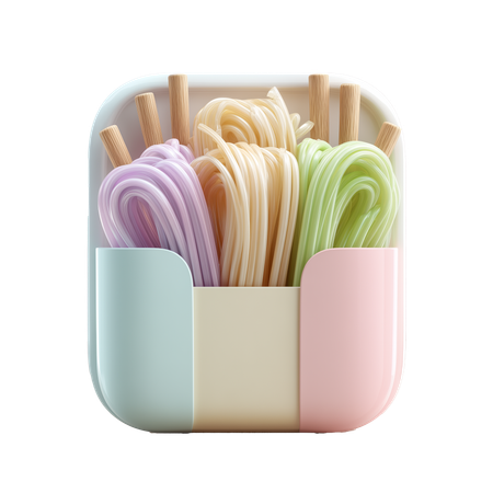 AI Noodles  3D Icon