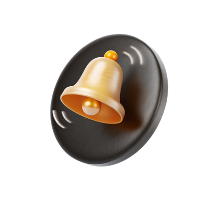 AI Notification Bell  3D Icon