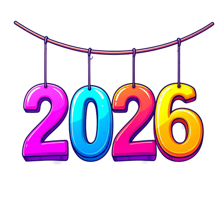 AI Número 2026 pendurado  Imagem