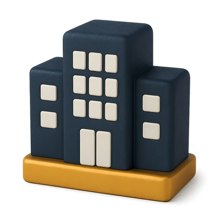 AI Office Building  3D Icon