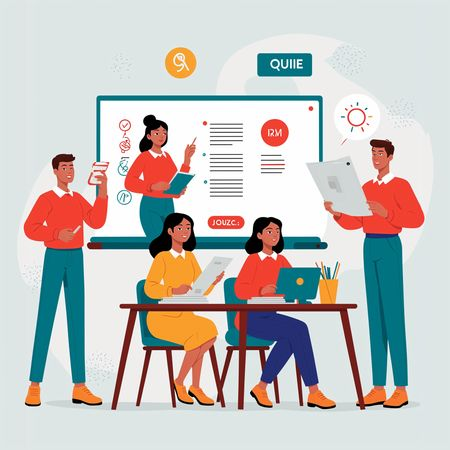 AI Office Team Collaborating On A Project  Image