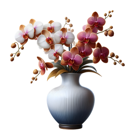 AI Orchid vase  3D Icon