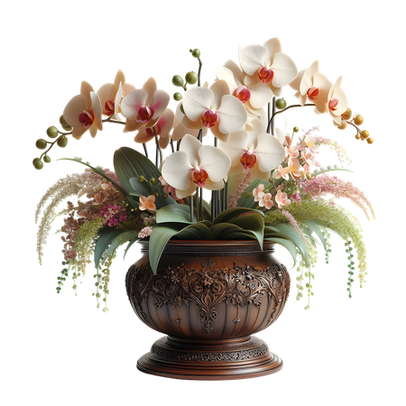 AI Orchid vase  3D Icon