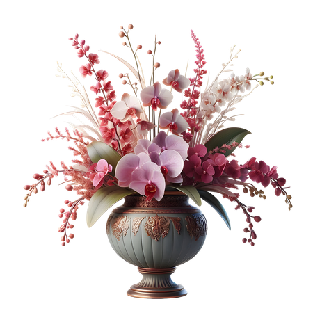 AI Orchid vase  3D Icon