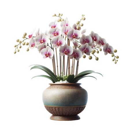 AI Orchid vase  3D Icon