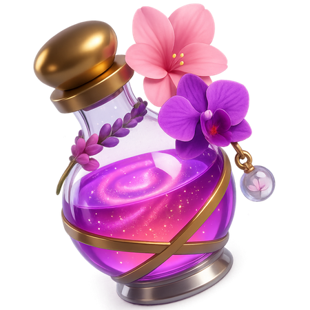 AI Orchidée violette Potion de rose  Image IA