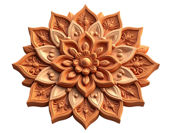 AI Padrões Rangoli  Illustration