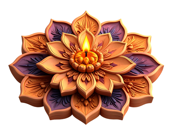 AI Padrões Rangoli  Illustration