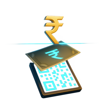 AI Paiement en roupies par code QR  Image IA