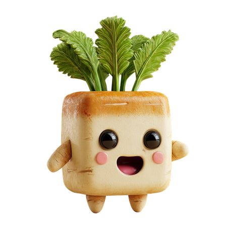 AI Parsnip  3D Icon