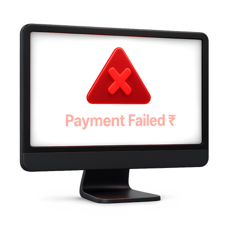 AI Payment Failed  3D Icon