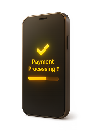 AI Payment Progress Bar Processing  3D Icon