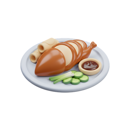 AI Peking duck platter  3D Icon