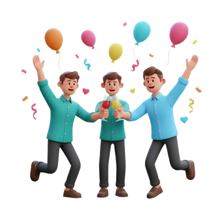 AI Pessoas realizando comemoração de arrecadação de fundos  Imagem