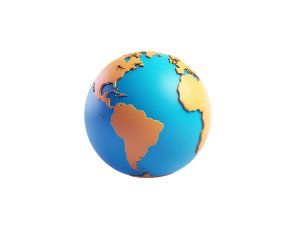 AI Planet Earth  3D Icon