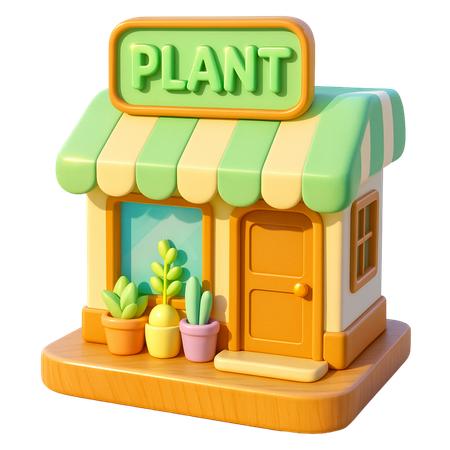 AI Plant Garden Shop  3D Icon