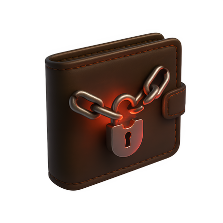 AI Portefeuille avec flux de code chiffré Image IA