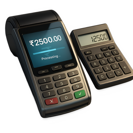 AI POS Terminal with Analytics Dashboard  3D Icon