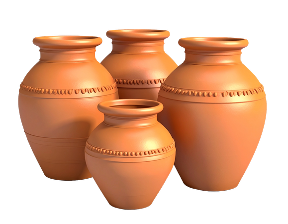 AI Potes com tema de festival  3D Icon