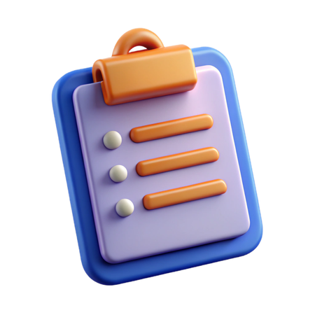 AI Prancheta com lista de verificação e caneta  Imagem