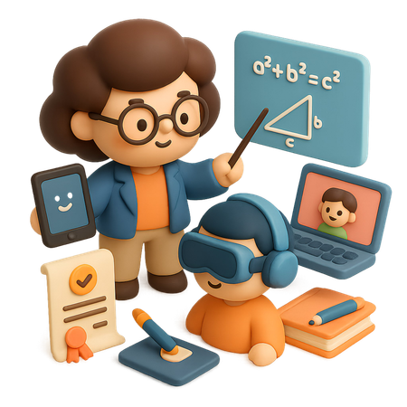 AI Profesor enseñando  Imagen
