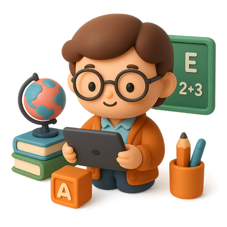 AI Profesor usando tableta  Imagen