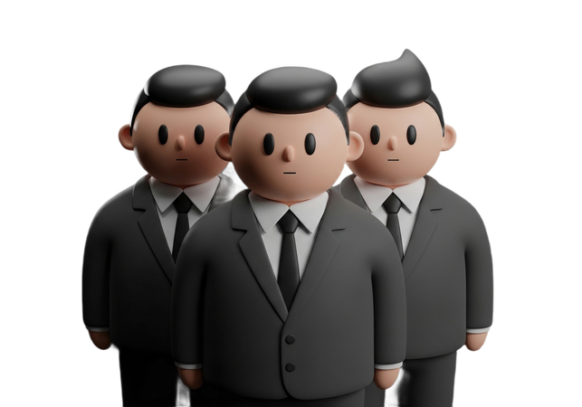 AI Professional team ready to get the job done  3D Illustration