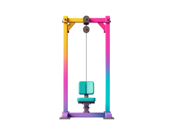 AI Pull Down Machine  3D Icon