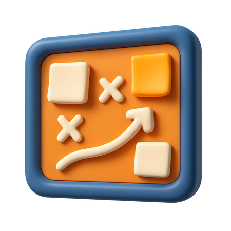 AI Quadro de estratégia de marketing com notas adesivas  Imagem