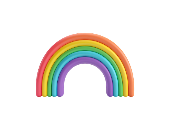 AI Rainbow  3D Icon