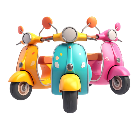 AI Scooters  3D Icon