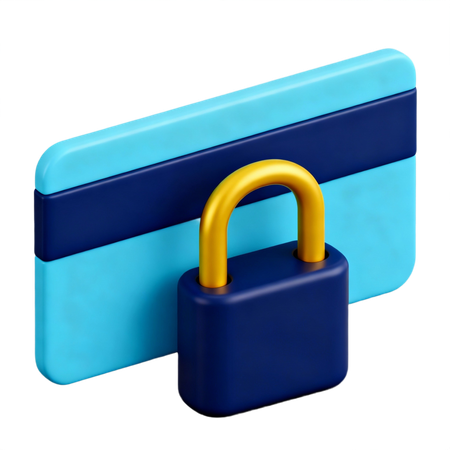 AI Secure card  3D Icon