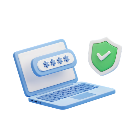 AI Secure Login Icon  3D Icon