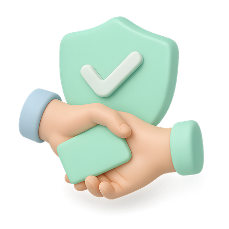 AI Secure payment  3D Illustration