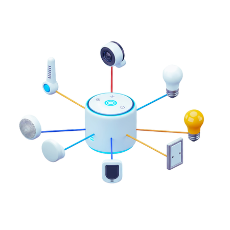 AI Smart Home Hub  3D Icon