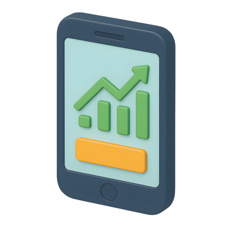 AI Smartphone com aplicativo de negociação  Imagem