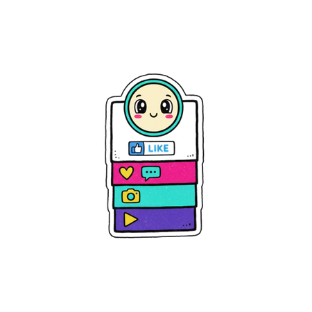 AI Social Media Feed  3D Icon