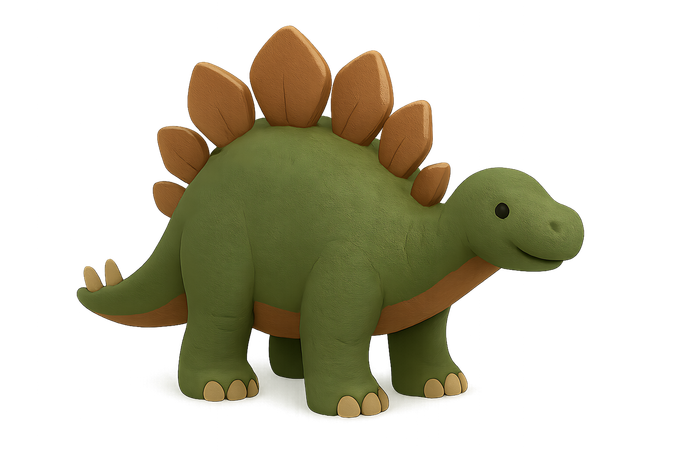 AI Stegosaurus  3D Icon