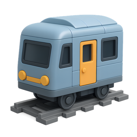 AI Subway Train  3D Icon