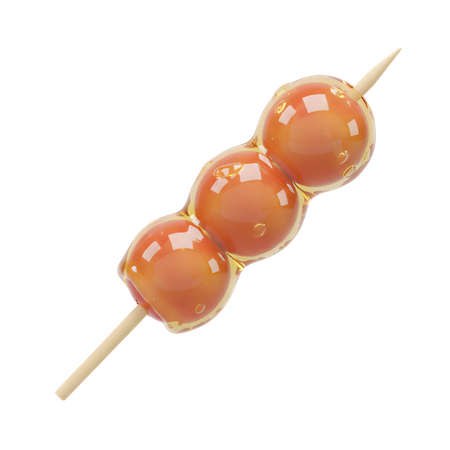 AI Tanghulu candied fruit skewer  3D Icon
